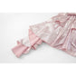 Draped Satin Pink Dress
