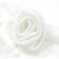 White 3D Rose Dress
